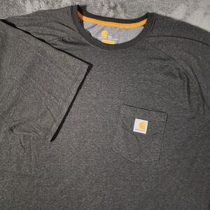 Carhartt Men's 4XL Relaxed Fit Force Midweight Gray Pocket T-Shirt Workwear Tee